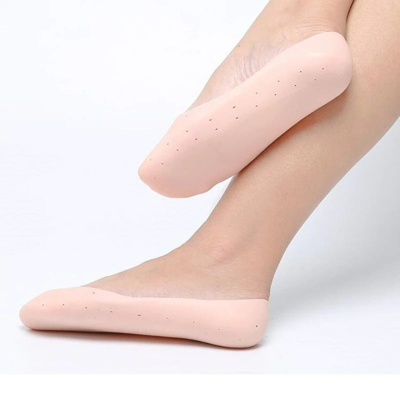 Footful Full Length Silicone Gel Moisturizing Sock Foot Care Protector