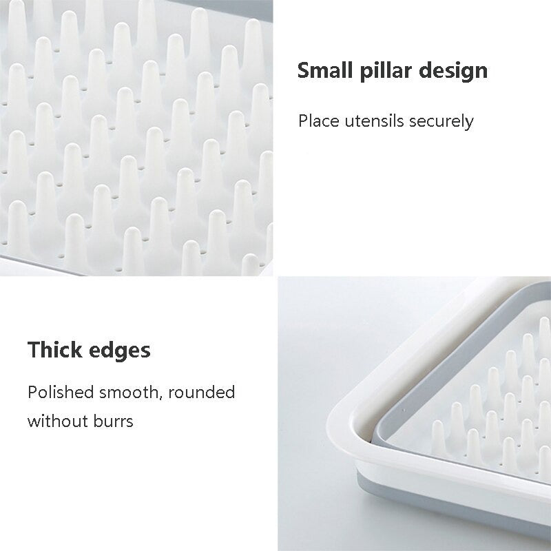 Foldable Sink Drain Tray