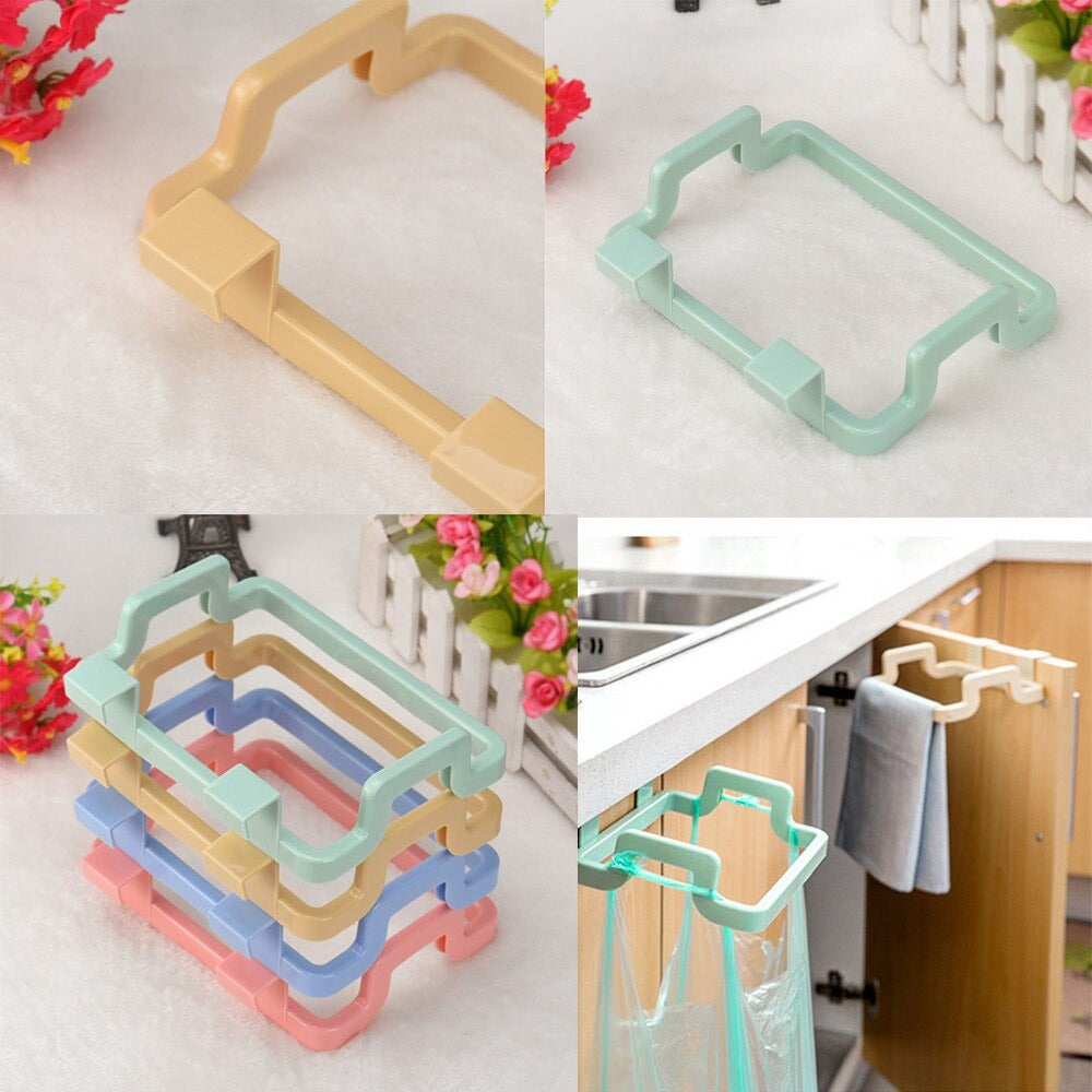 Kitchen Plastic Garbage Bag Rack Holder