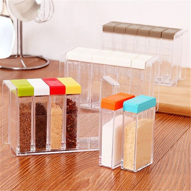 Transparent Plastic Seasoning Box