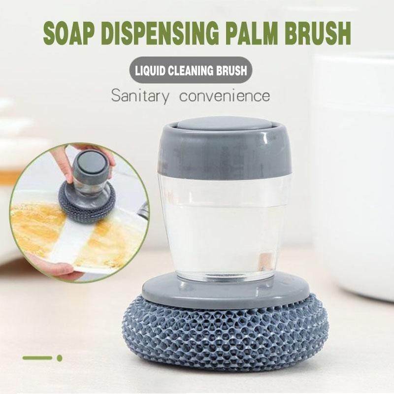 Soap dispenser scrubbing liquid tank