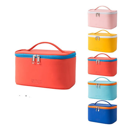 PU Leather Cosmetic Organizer Bag Makeup Pouch for Women