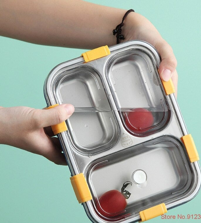 Style Lunch Box Containers With 3 Compartments