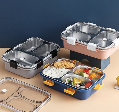 Style Lunch Box Containers With 3 Compartments