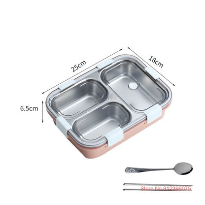 Style Lunch Box Containers With 3 Compartments