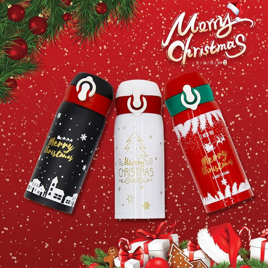 Christmas Thermal Bottle Stainless Steel Thermos Water Bottle