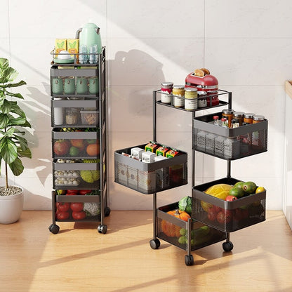 Kitchen Organizer Rotating Storage Rack