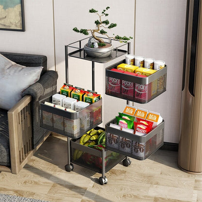 Kitchen Organizer Rotating Storage Rack