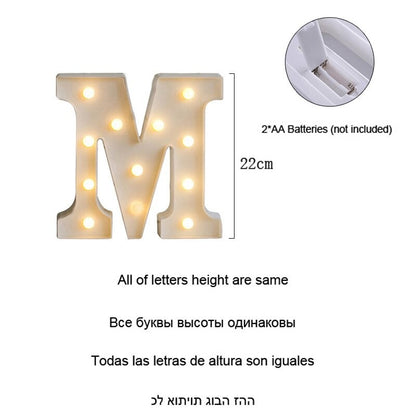 Marquee Letter Lights - Alphabet 8.5" / 22cm Height