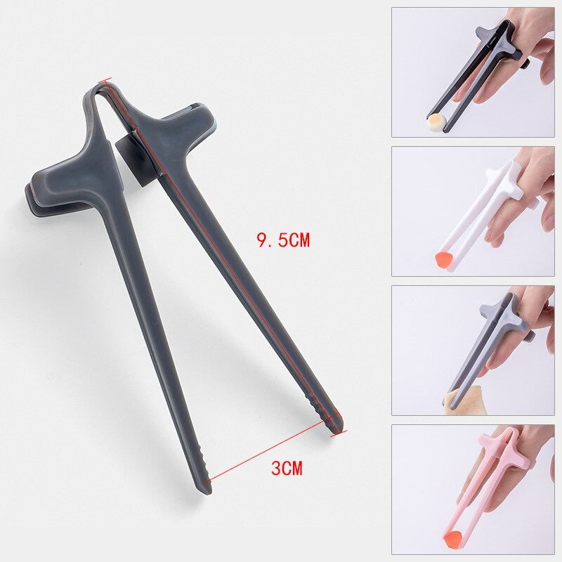 Multifunctional Plastic Finger Chopsticks Snack - Set of 4 Pcs