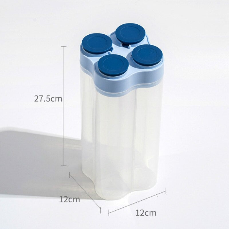 4 Section Food Storage Jar