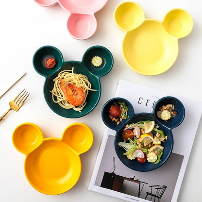 Ceramic Mickey Mouse Shaped Plate