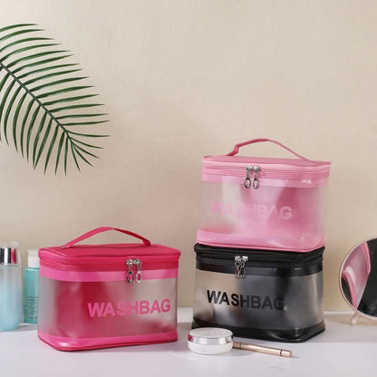 Transparent PVC Large-capacity Waterproof Cosmetic Bag