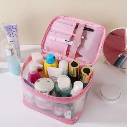 Transparent PVC Large-capacity Waterproof Cosmetic Bag