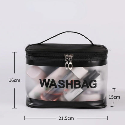 Transparent PVC Large-capacity Waterproof Cosmetic Bag