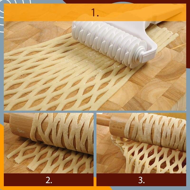 Plastic Dough Lattice Roller Cutter