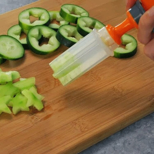 Plastic Vegetable Fruit Cutter Slicer Veggie Mold Set