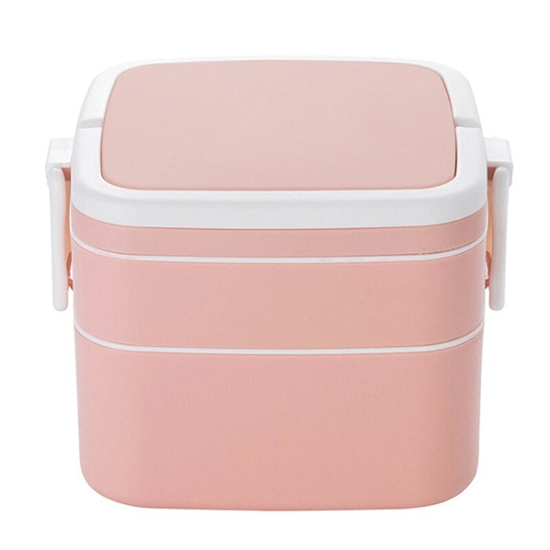 Portable 2 Layer Healthy Lunch Box