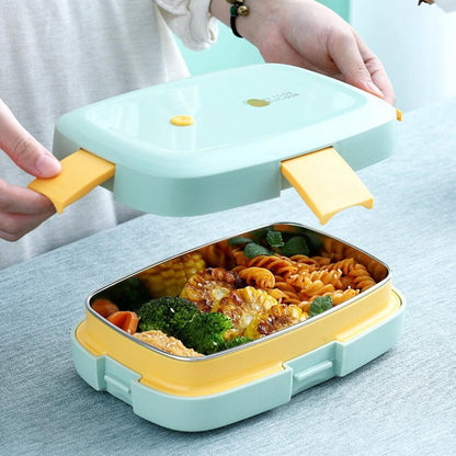 Portable Bento Box Removable High Capacity 4 Button