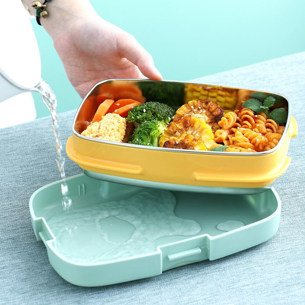 Portable Bento Box Removable High Capacity 4 Button