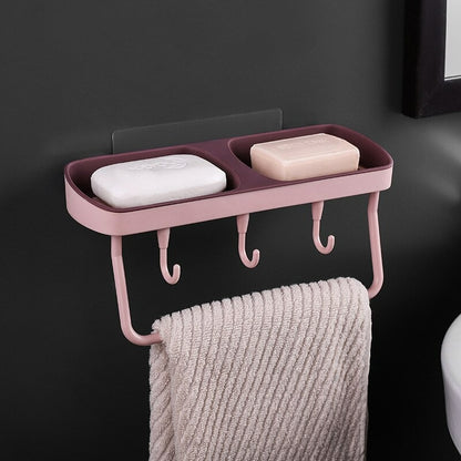 Toilet Shelf Double Soap Box