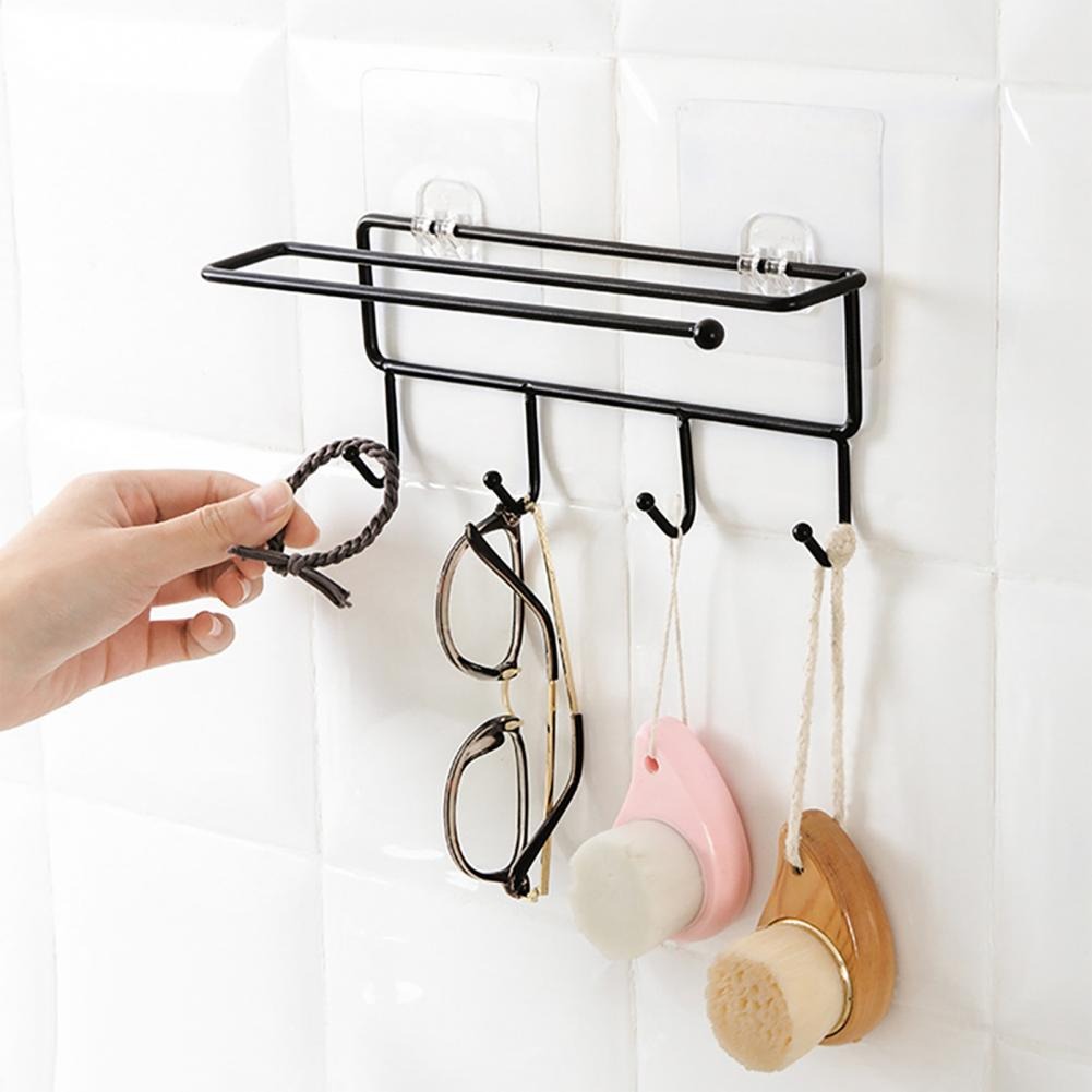 Paper Towel Holder with Hooks