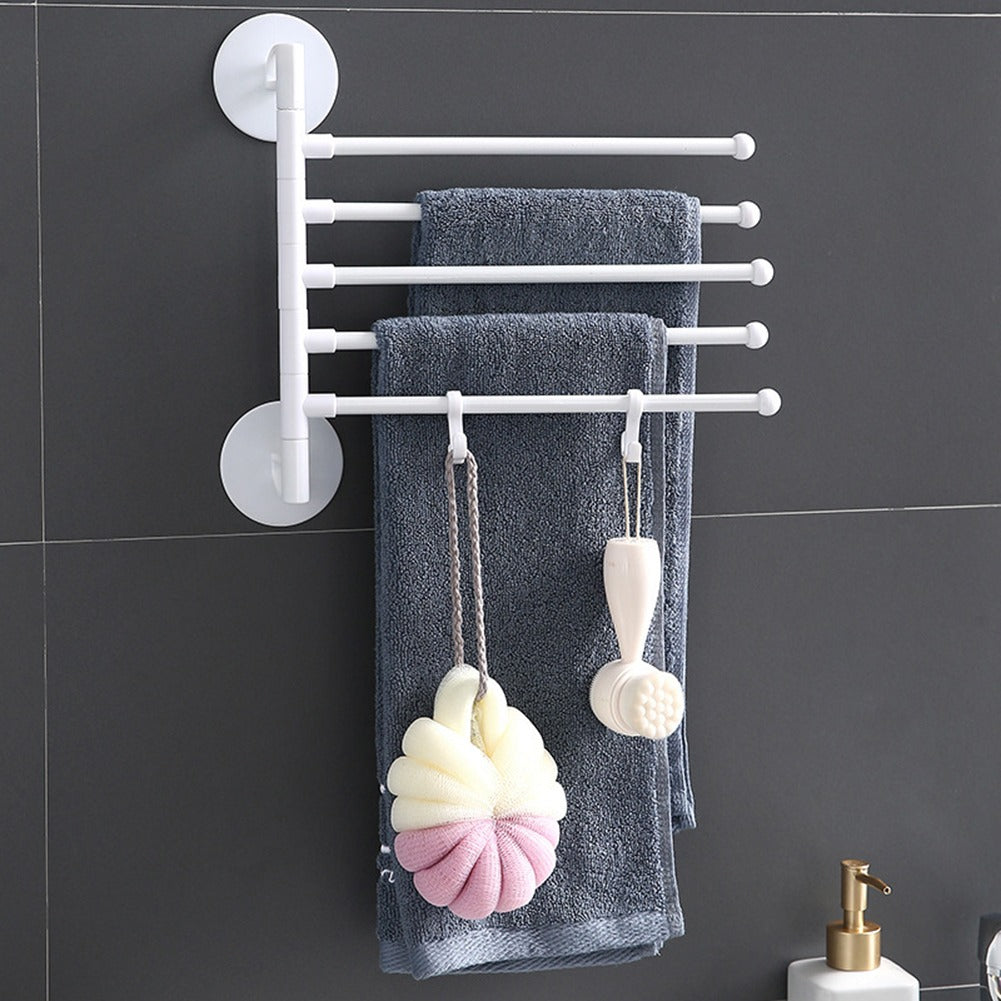 Punch-Free Bathroom Towel Holder