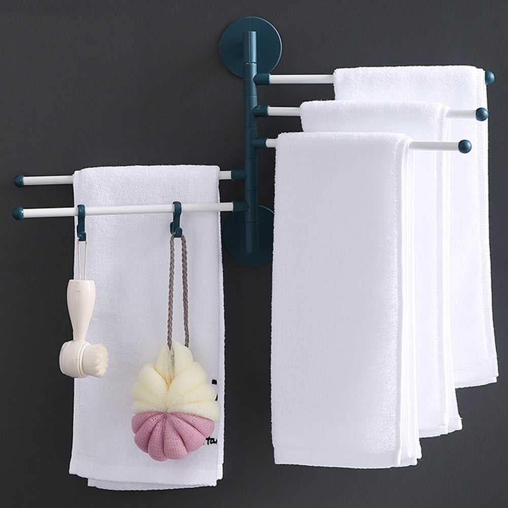 Punch-Free Bathroom Towel Holder