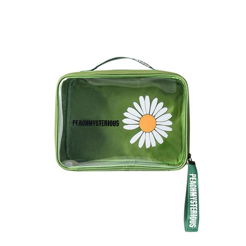 PVC Daisy Cosmetic Bag - Sold Individually