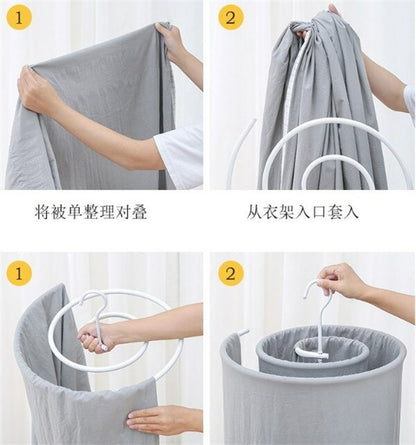 Rotating Cloths Rack Round Spiral Rotary Hanger