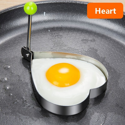 Stainless Steel  4 Style Fried Egg Pancake Shaper - Set  of 4 pcs