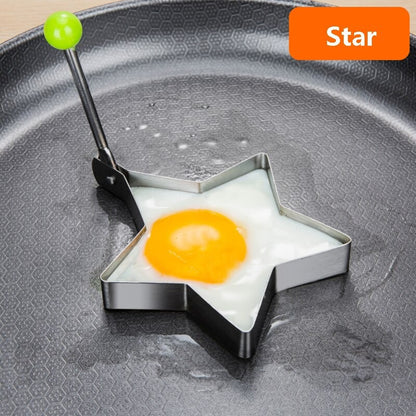 Stainless Steel  4 Style Fried Egg Pancake Shaper - Set  of 4 pcs