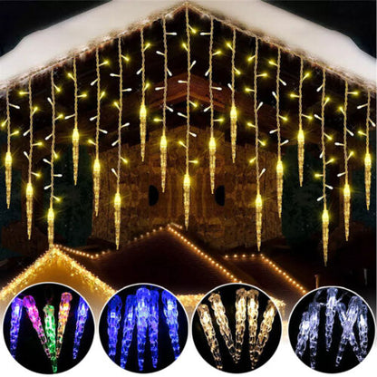 Christmas Garland LED Curtain Icicle String Lights