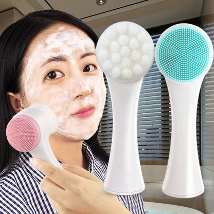 Silicone Face Cleansing Brush Double Sided Facial Cleanser