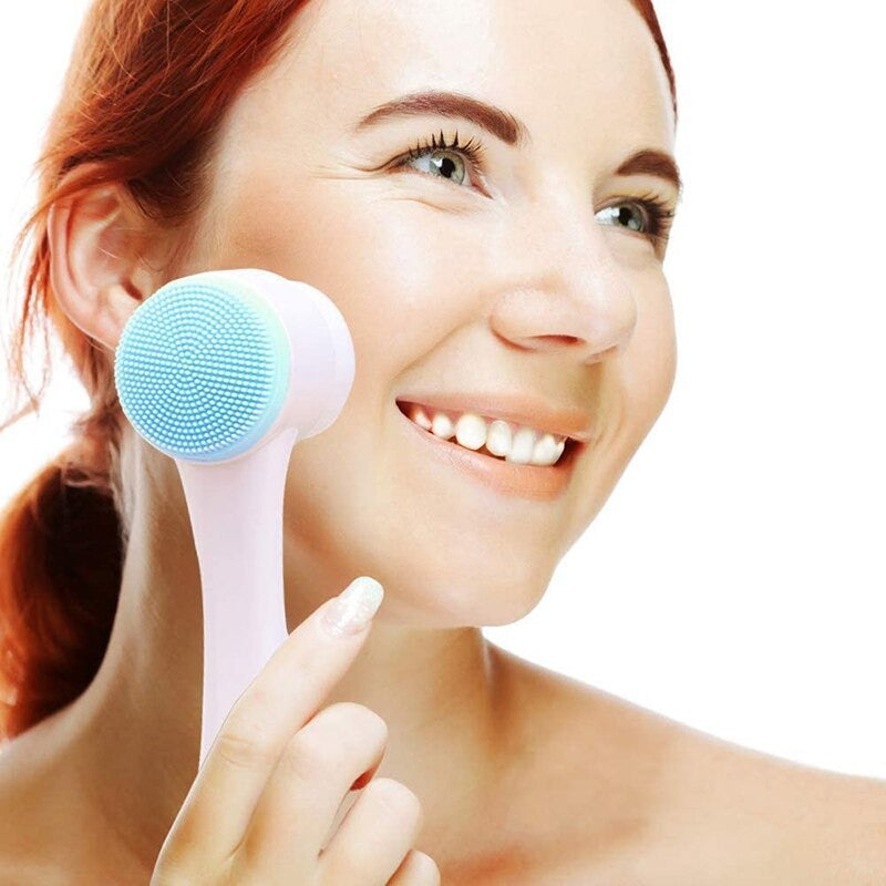 Silicone Face Cleansing Brush Double Sided Facial Cleanser