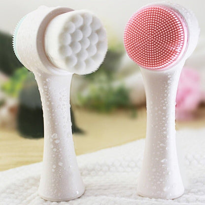 Silicone Face Cleansing Brush Double Sided Facial Cleanser