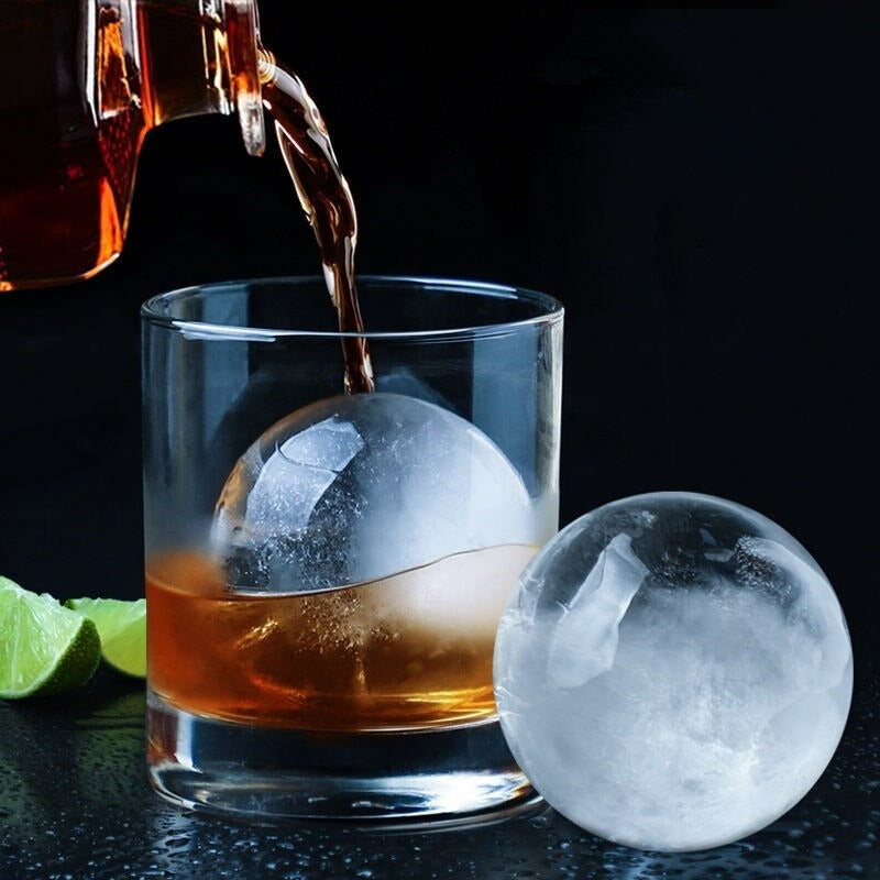 Silicone Sphere Ice Cube Mold Kitchen Stackable 