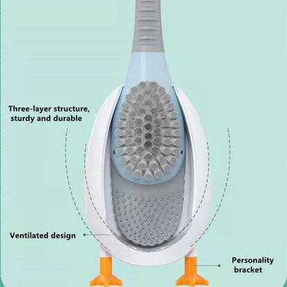 Silicone Toilet Brush With Holder