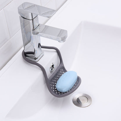 Sink Shelf Soap Sponge Drain Rack