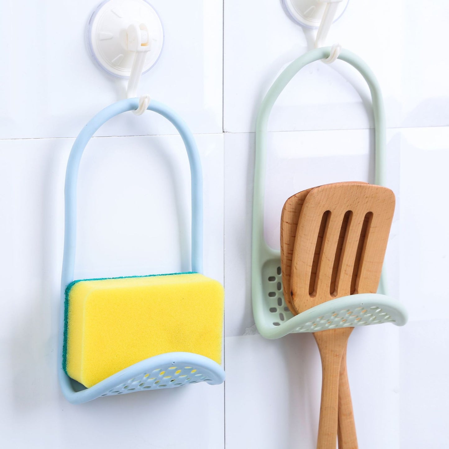 Sink Shelf Soap Sponge Drain Rack