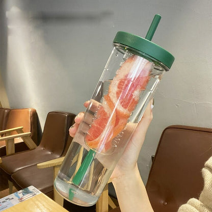 Tea Separation Straw Cup Summer Students Simple Juice Cup