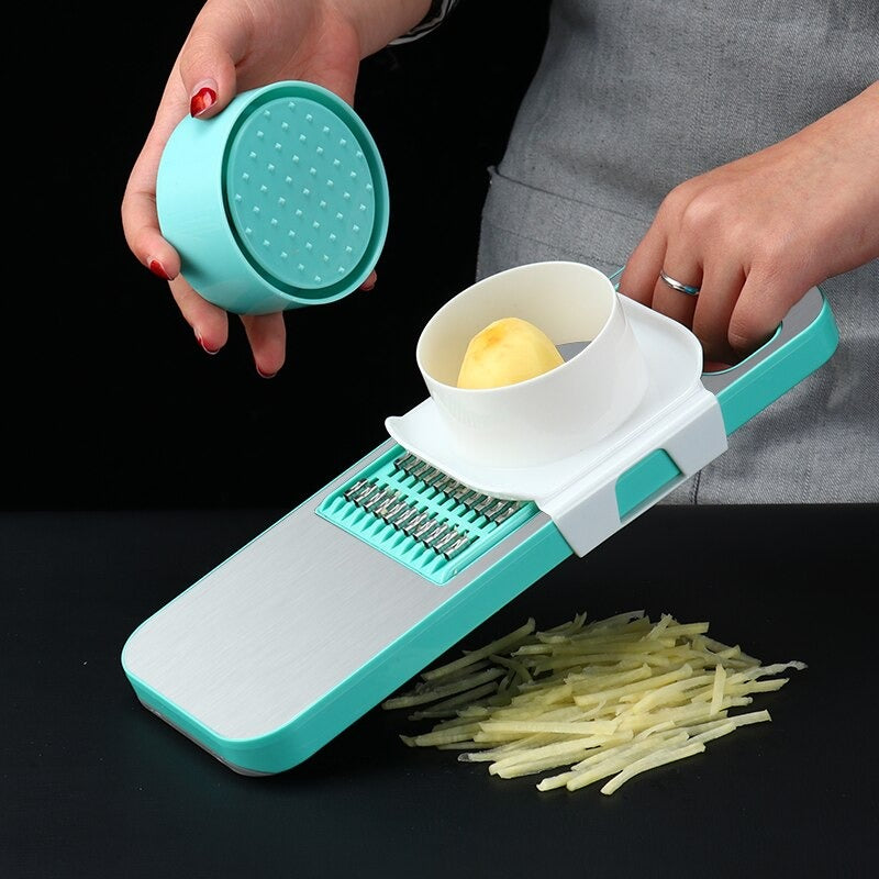 6-in-1 Manual Vegetable Chopper Slicer Cutter