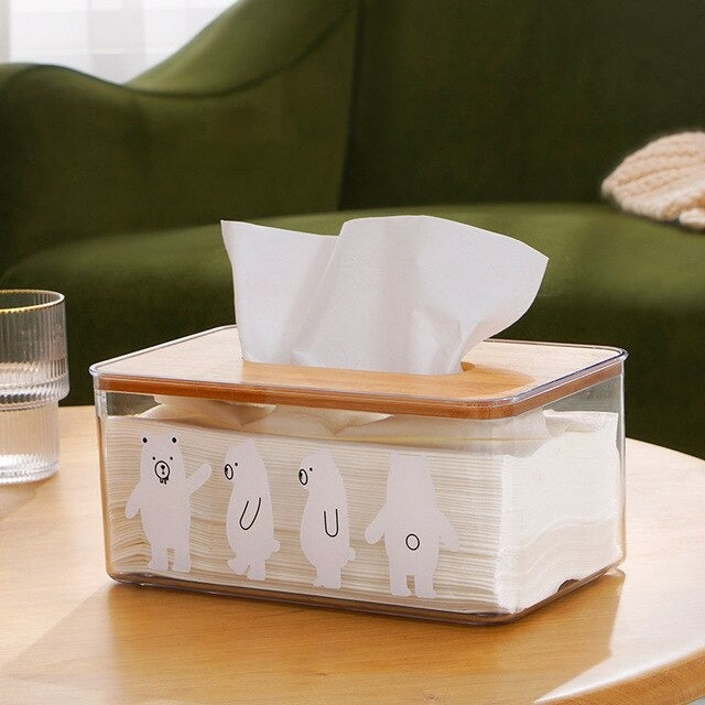 Transparent Tissue Box