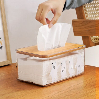 Transparent Tissue Box