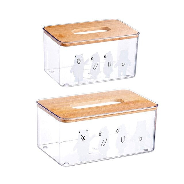 Transparent Tissue Box