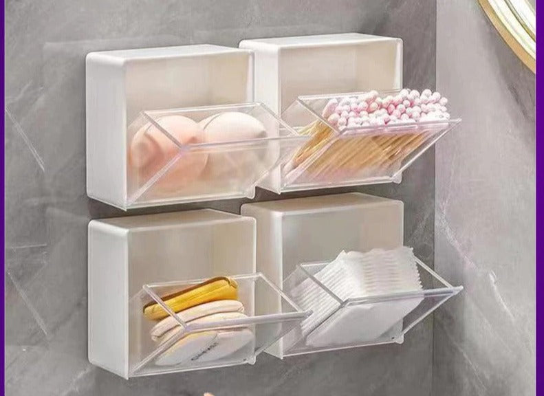 Transparent Wall Shelf Bathroom Organizer - Sold individually