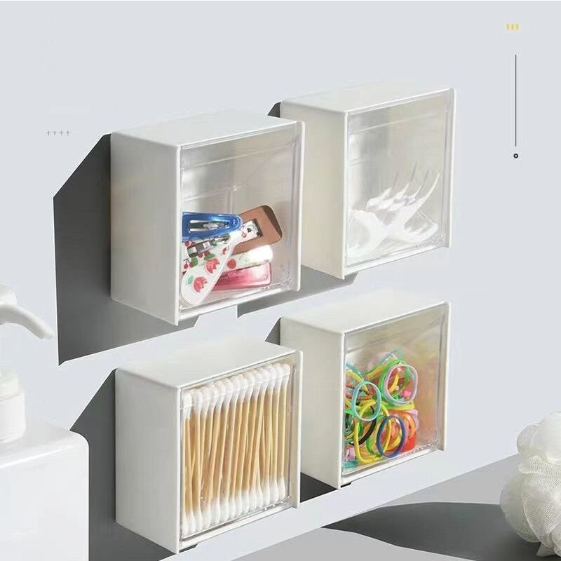 Transparent Wall Shelf Bathroom Organizer - Sold individually