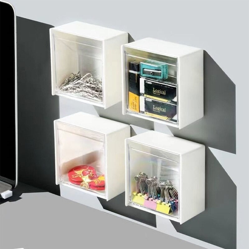 Transparent Wall Shelf Bathroom Organizer - Sold individually