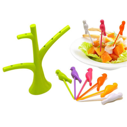 Bird Fruit Snack Dessert Forks - Assorted