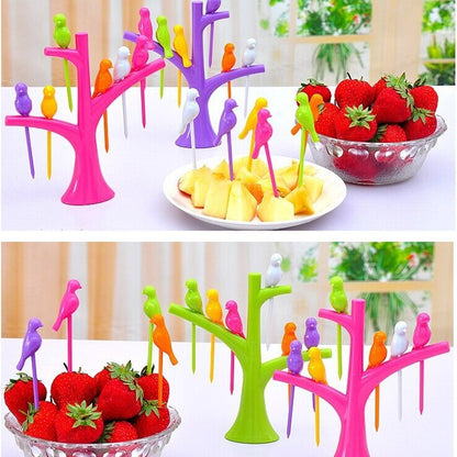 Bird Fruit Snack Dessert Forks - Assorted